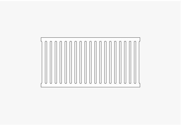 TGS-250 slotted bathroom grate