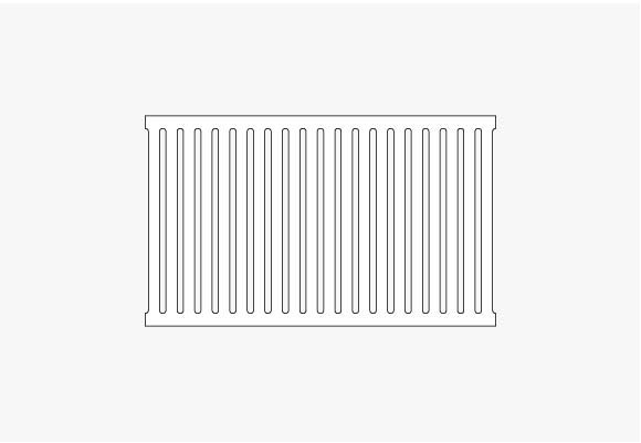 TGS-300 slotted bathroom grate