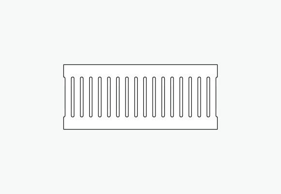 C1-210H25LD slotted trench grate