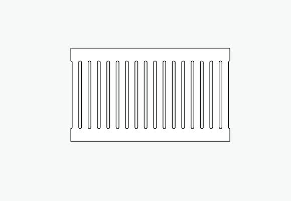 C2-292H25LD slotted trench grate