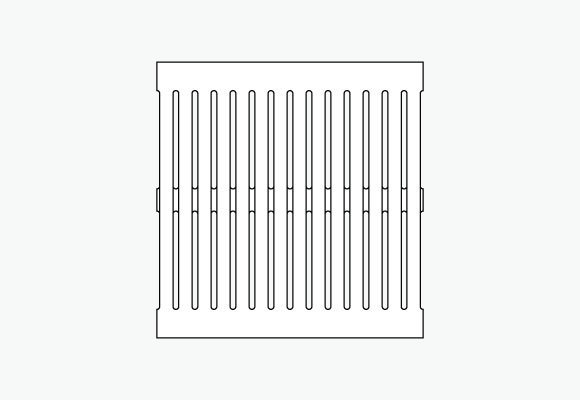 C4-435H35LD slotted trench grate