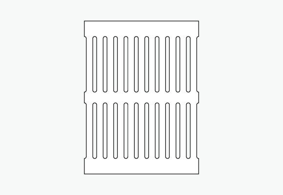 D3-495H75EHD high performance trench grate