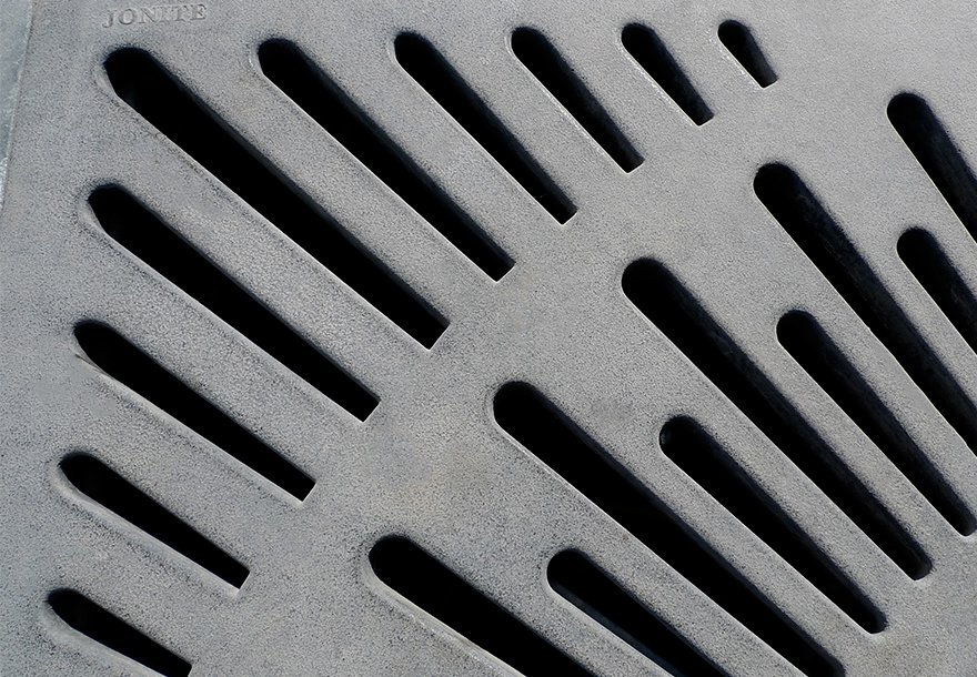 Close up of custom design Jonite tree grates in Burj Khalifa