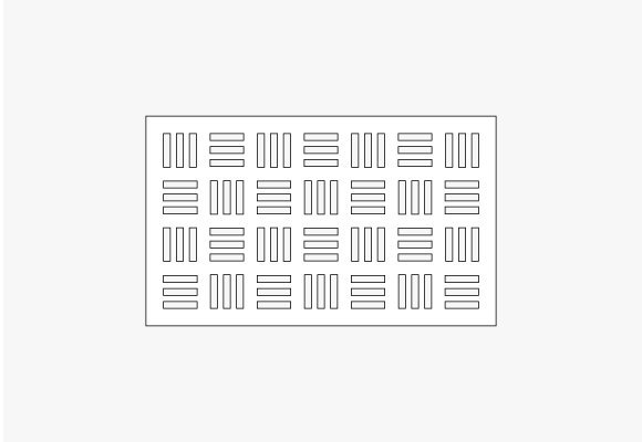 Jonite Pattern Trench Grates Cross Stitch 300 shop drawing