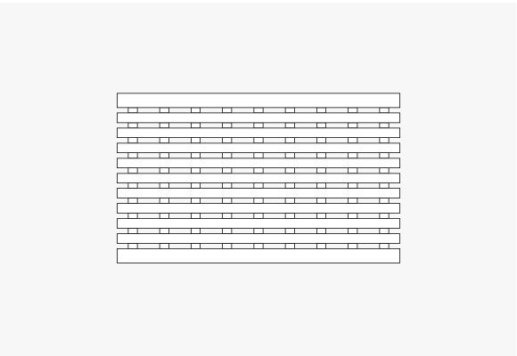 Interlace-300 modern trench grate