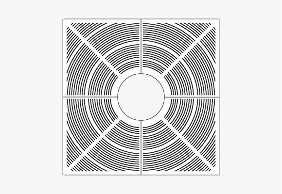 Concentric S2000/600 tree grate