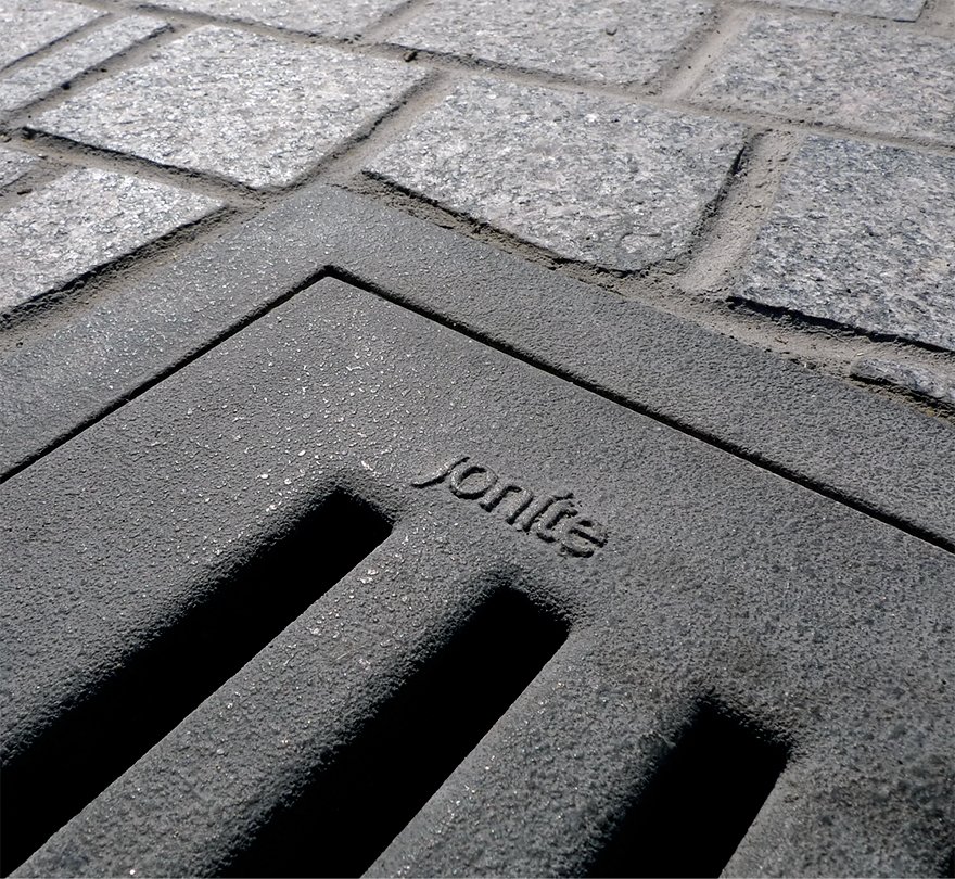 Jonite reinforced stone sump grates Burj Khalifa Dubai