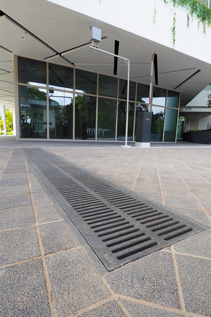 Jonite High Performance trench grates in Kallang Riverside Singapore