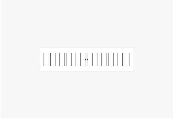 TG-Square slots 124HD modern trench grate