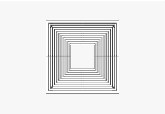 Square Slots S1200 ADA tree grate