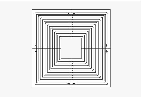 Square Slots S1500 ADA tree grate