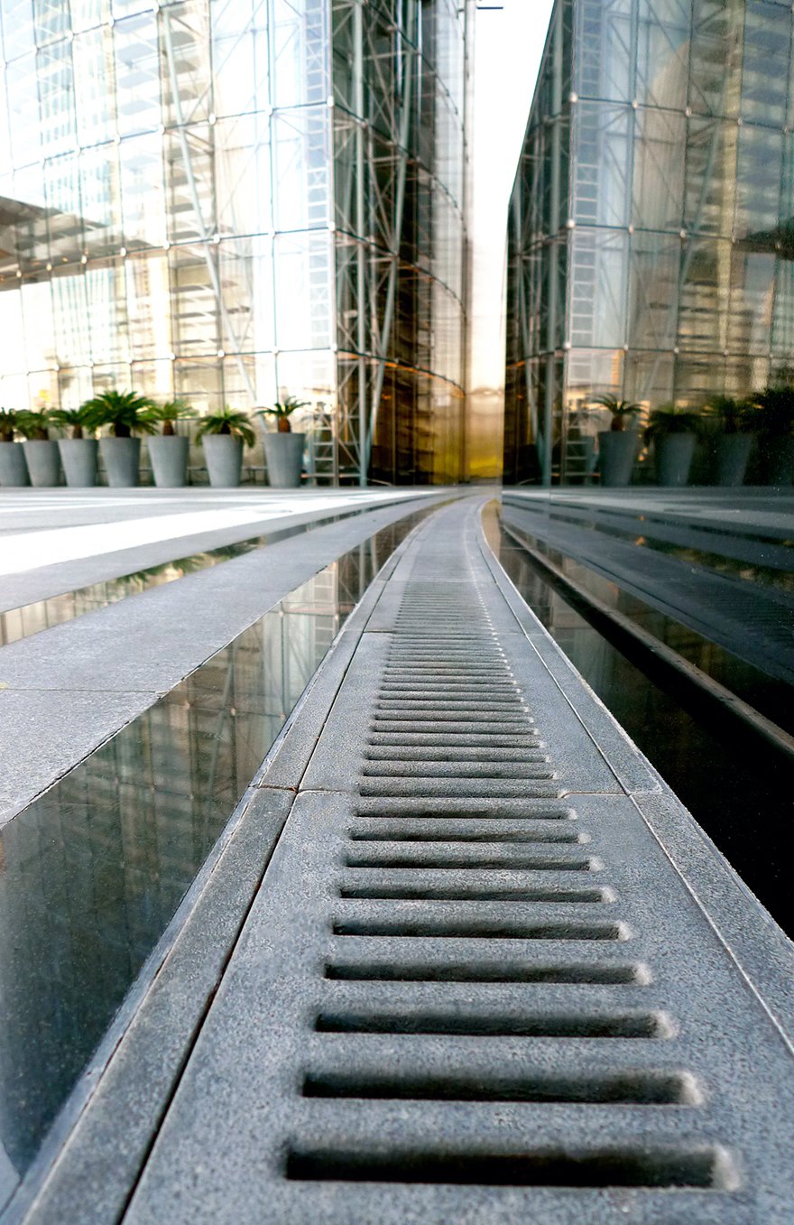 Jonite Projects- Reconstituted Stone Trench Grates Sump Covers Armani Hotel