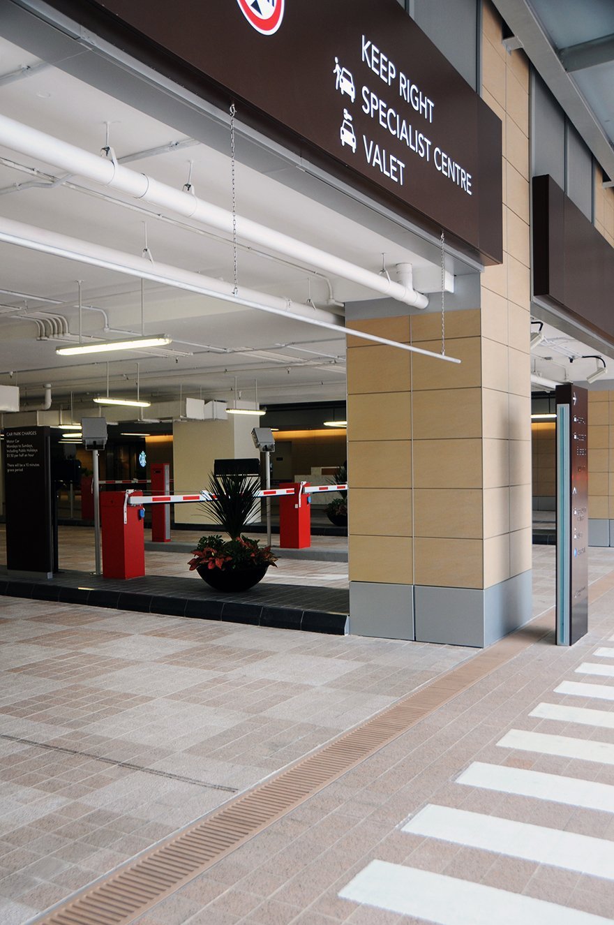 Jonite trench grates underground parking Mount Elizabeth Novena