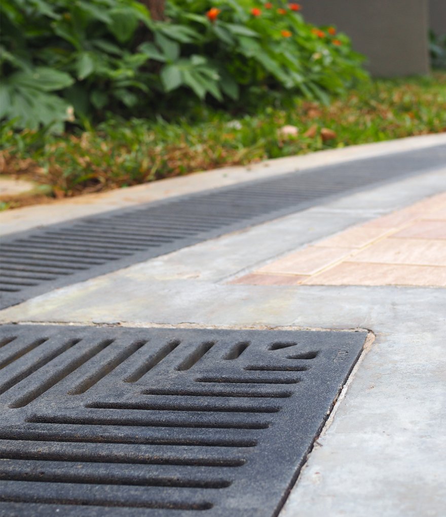 close up image of Jonite grate at Downtown East