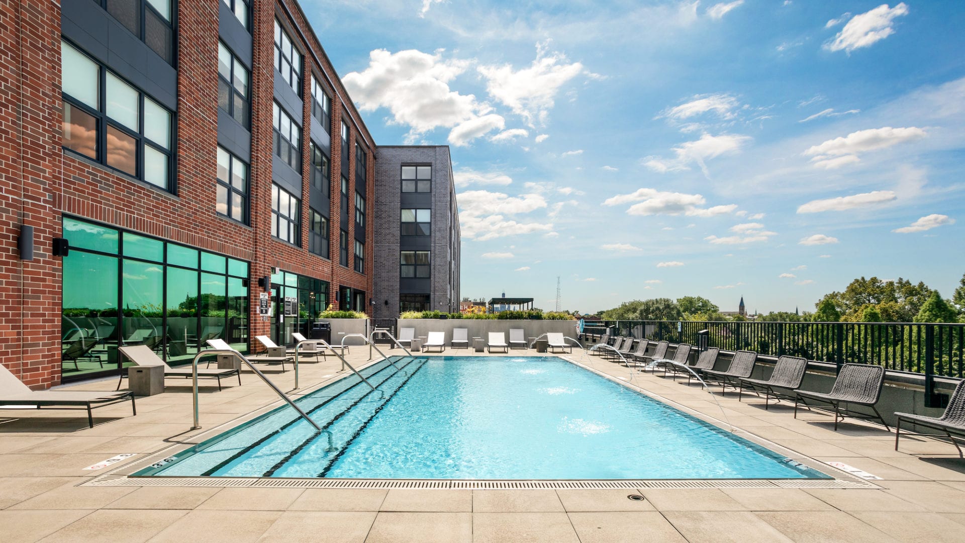 pool at Logan Square Apartments