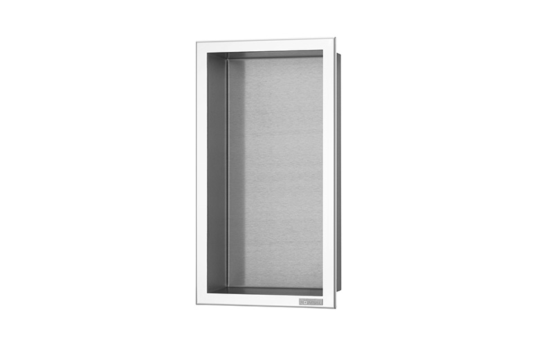 BOX-15x30x10-P wall niche in polished stainless steel