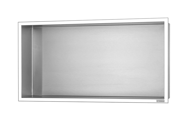 BOX-60x30x10-P wall niche in polished stainless steel