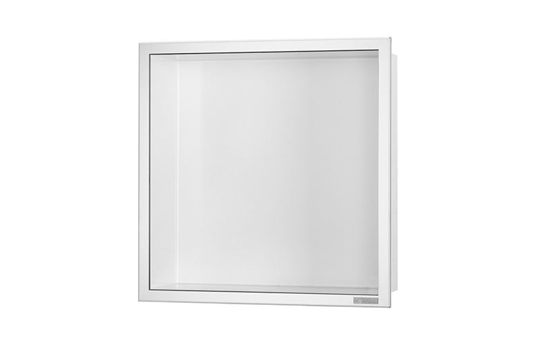 BOX-30x30x10-PW wall niche in polished stainless steel
