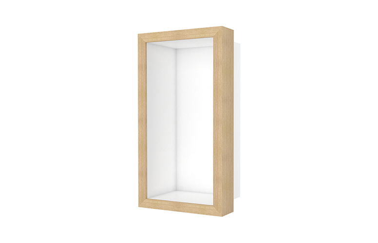 BOXW-15x30x10-WN W-Box with natural oak frame finish