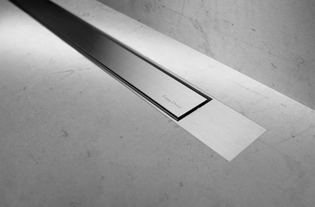 Modulo Design Z-2 shower drain in brushed stainless steel