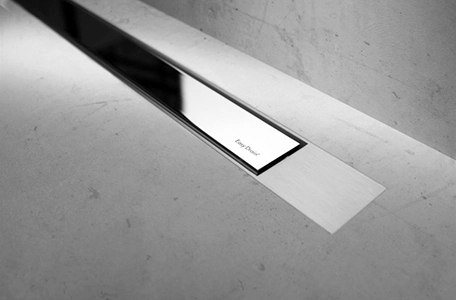 Modulo Design Z-2 shower drain in chrome-plated stainless steel