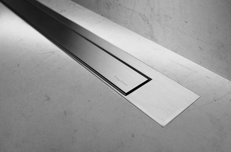 Modulo Design Z-3 shower drain in brushed stainless steel