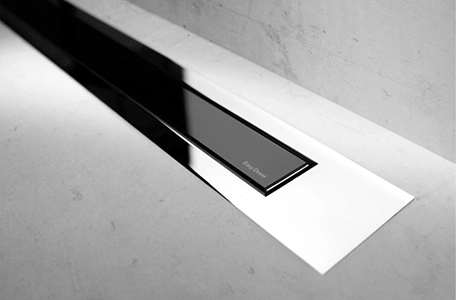 Modulo Design Z-4 shower drain in black glass
