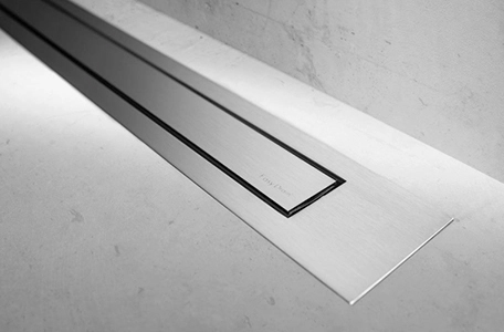 Modulo Design Z-4 shower drain in brushed stainless steel