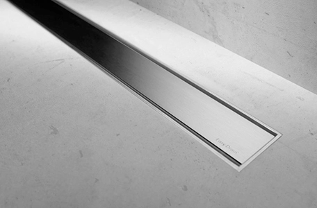 MLZ-M Modulo TAF shower drain in brushed stainless steel