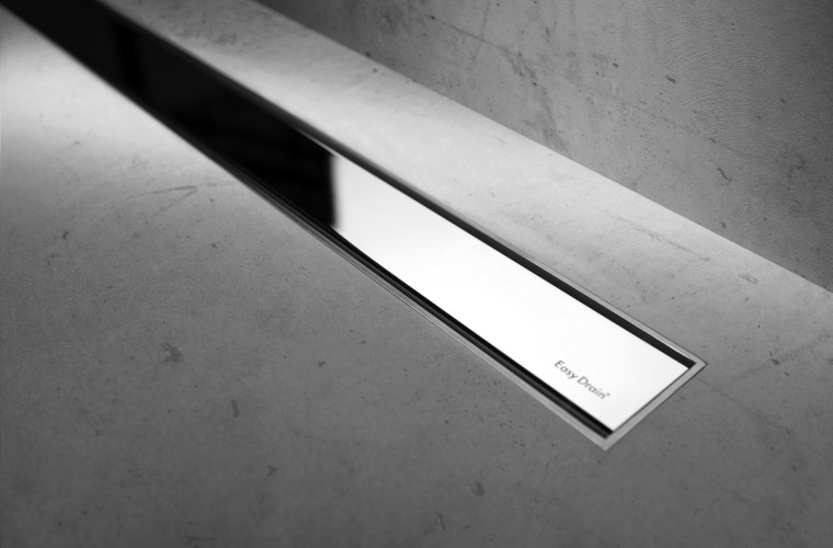 Modulo TAF High shower drain in chrome-plated stainless steel