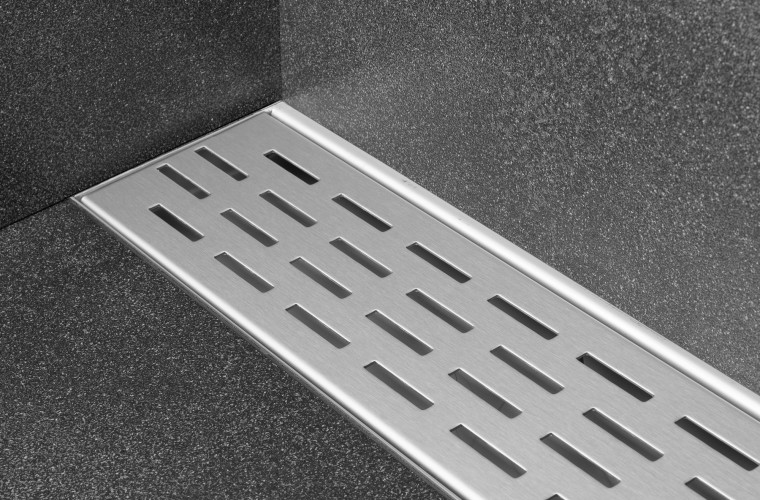 EDMWI-EDF Multi Wall shower drain in brushed stainless steel