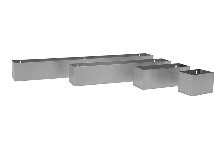 SBOX Shelf Box in brushed stainless steel
