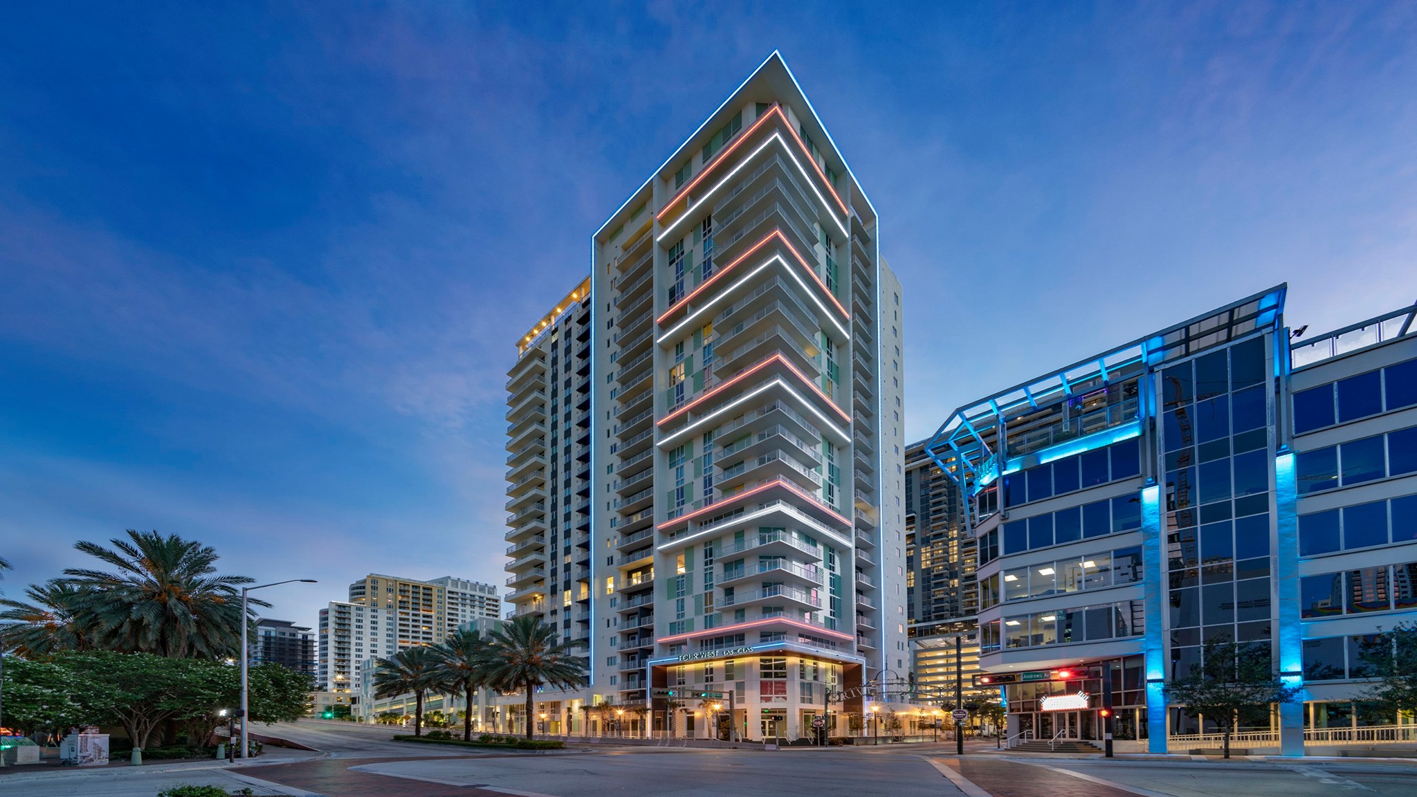 outside view of 4 West Las Olas
