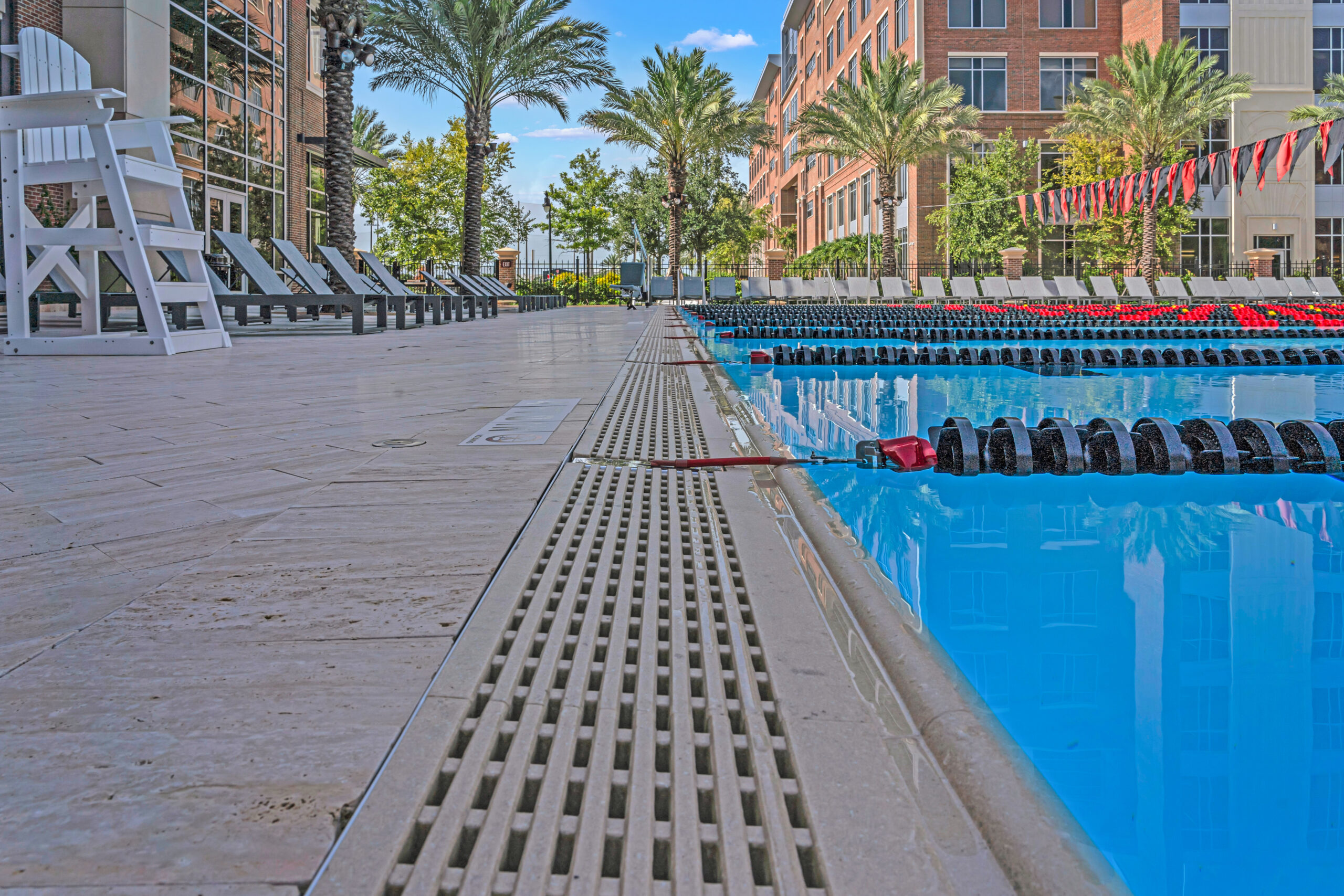 Jonite pool grates in Tampa University