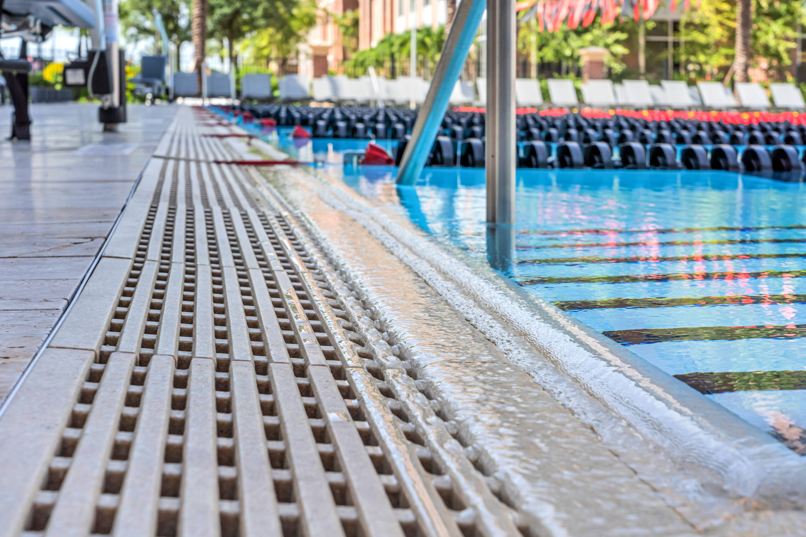 Jonite pool grates in Tampa University