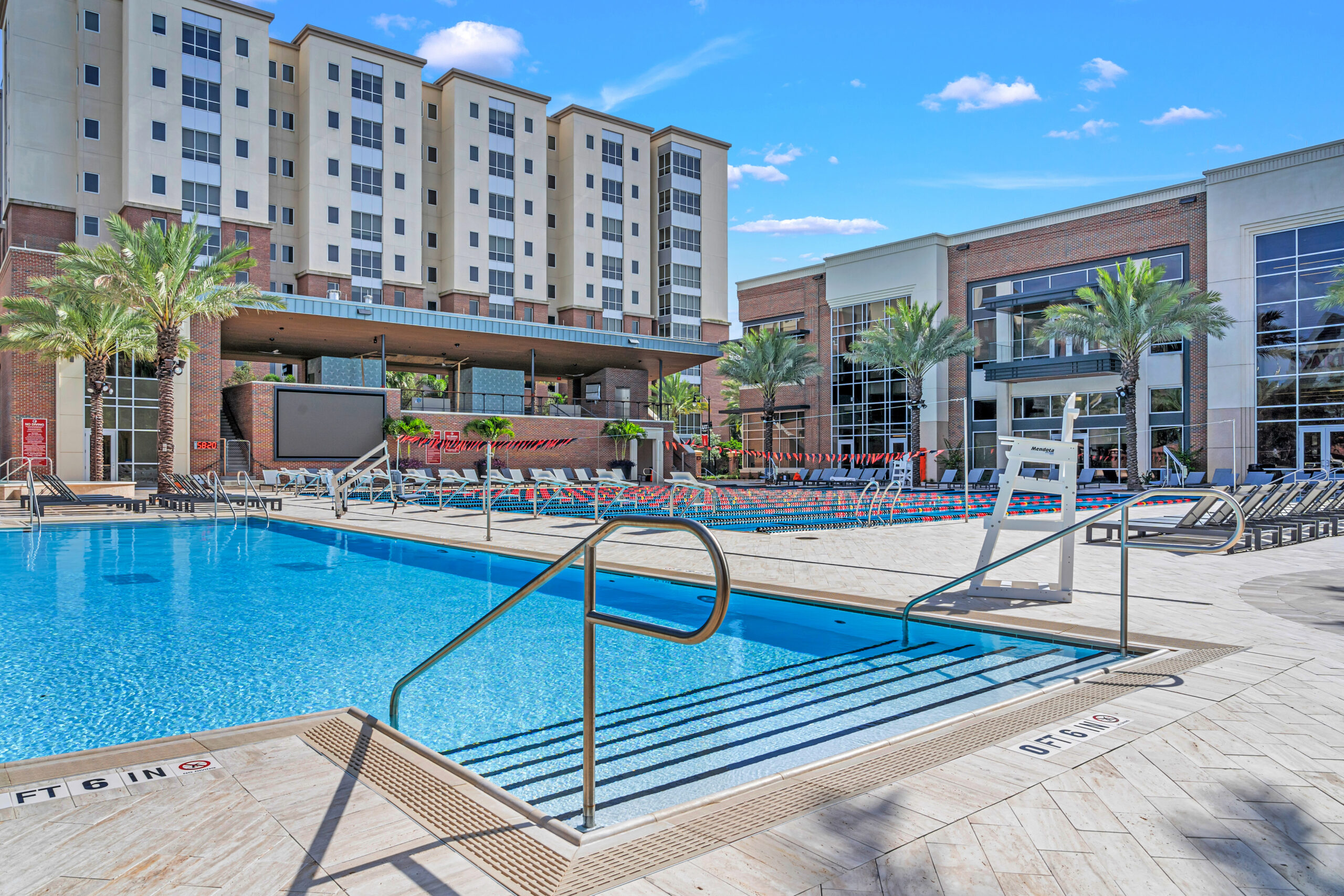 Jonite pool grates in Tampa University